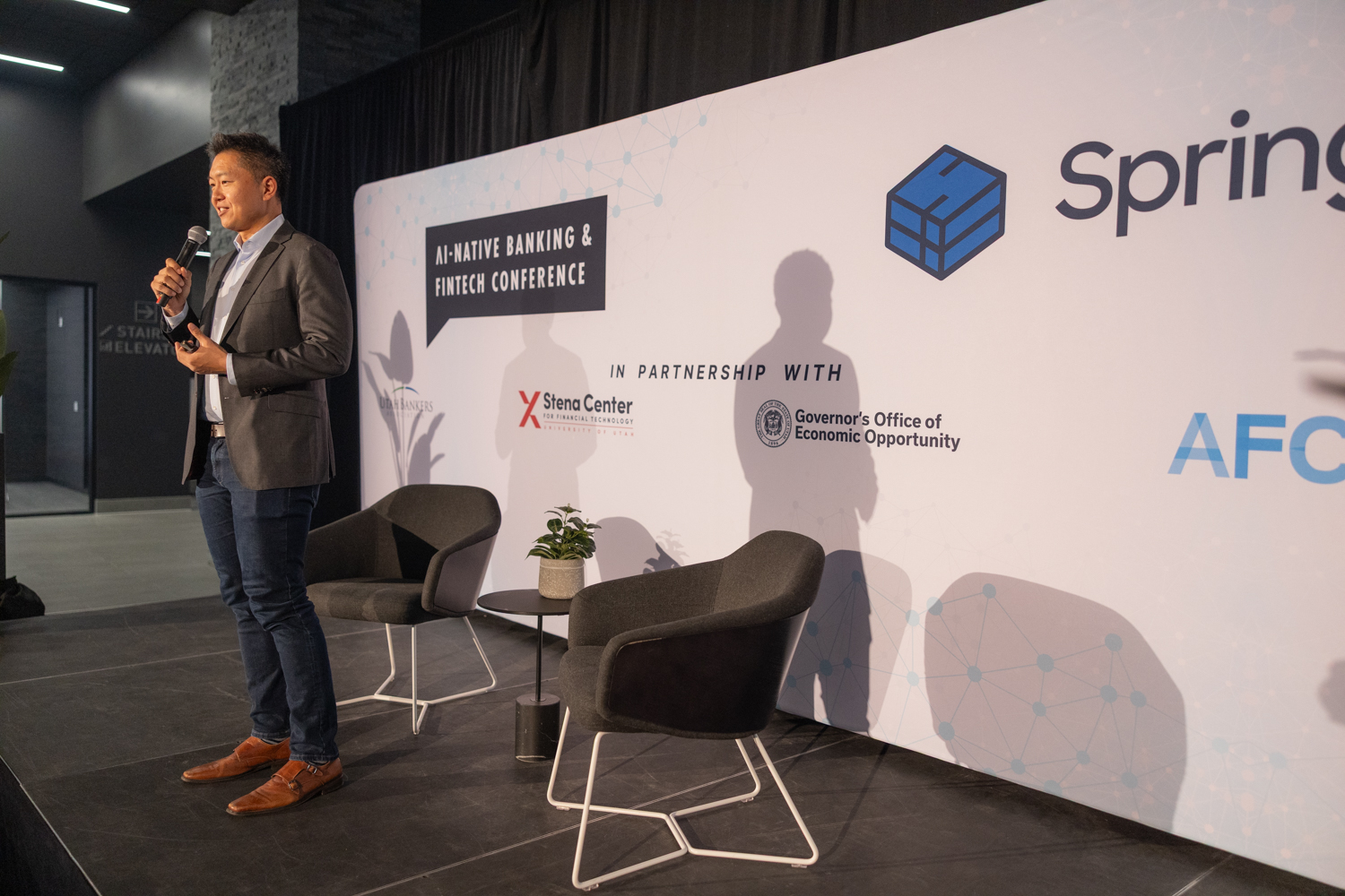 Speaker presenting at AI-Native Conference