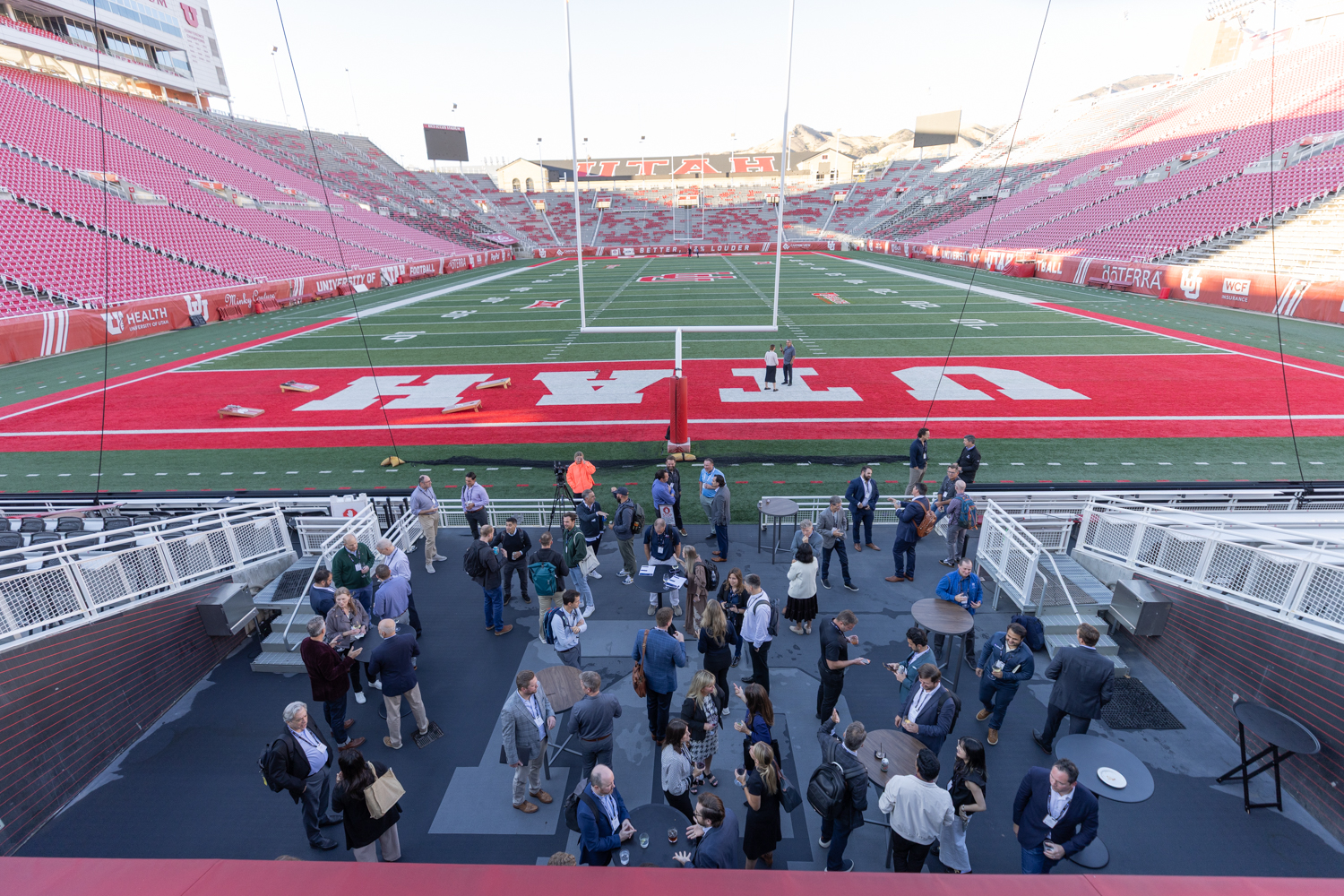 Stadium networking event overview